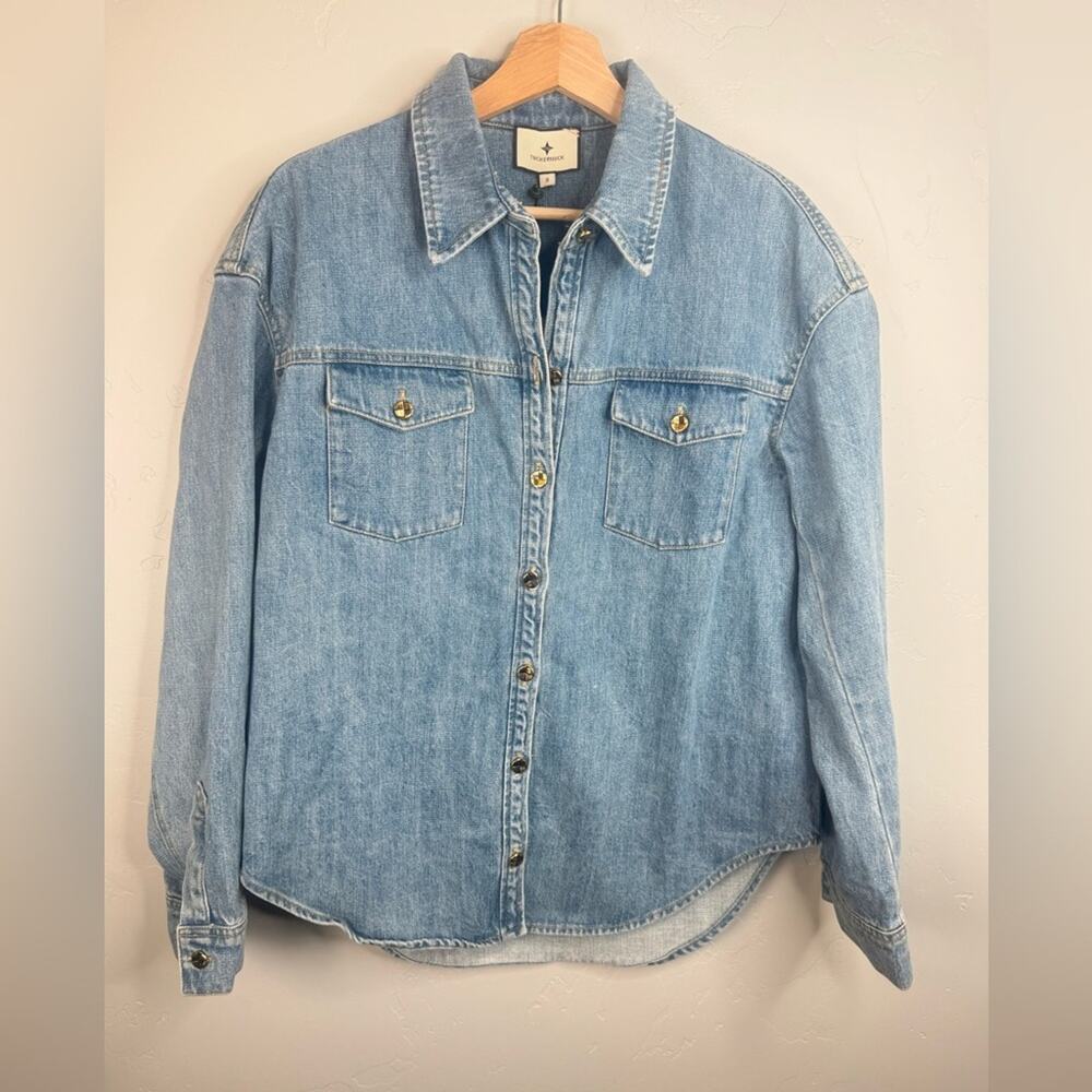 NWT Tuckernuck Denim Shirt Jacket Button-Down Trucker Western Shacket Small